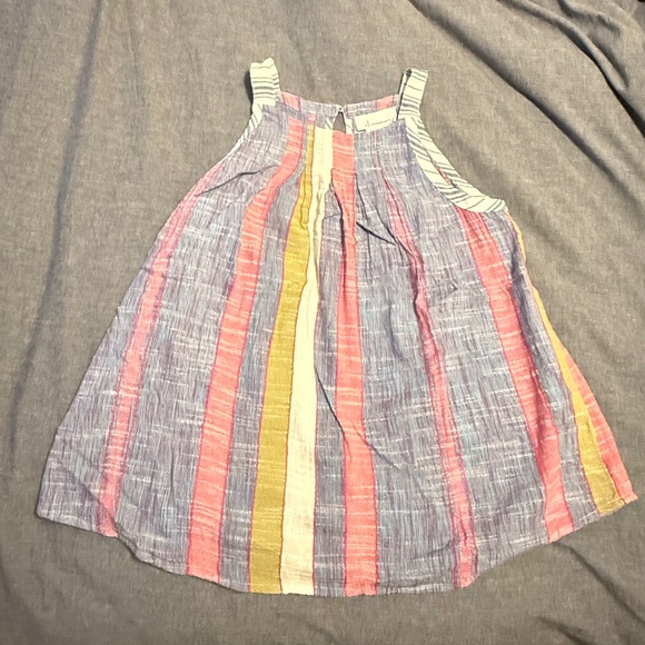 NWOT Anthropologie A-line Flare Top with Colourful Stripes - Picture 1 of 5